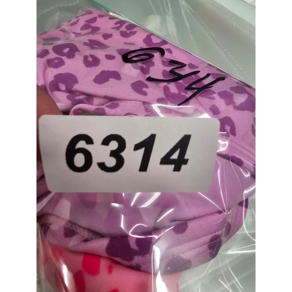 Cat & Jack Girls Cheetah Print 2-Piece Swimsuit Pink Poly Blend Size XL